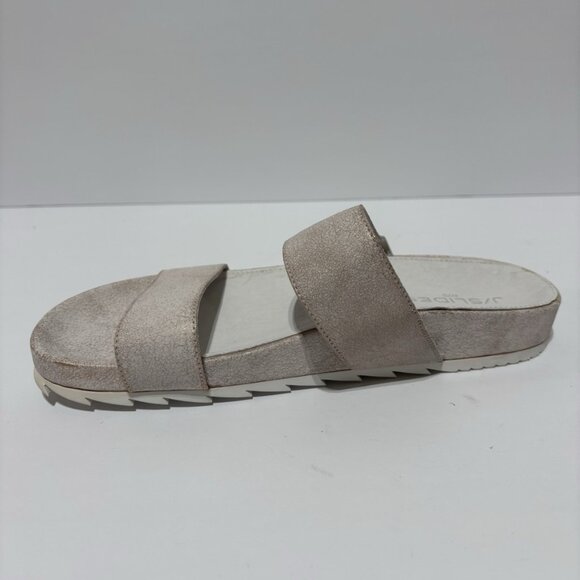 J Slides Women’s Edie, Pink Metallic Slide Sandals, Size 8 M - Picture 2 of 6